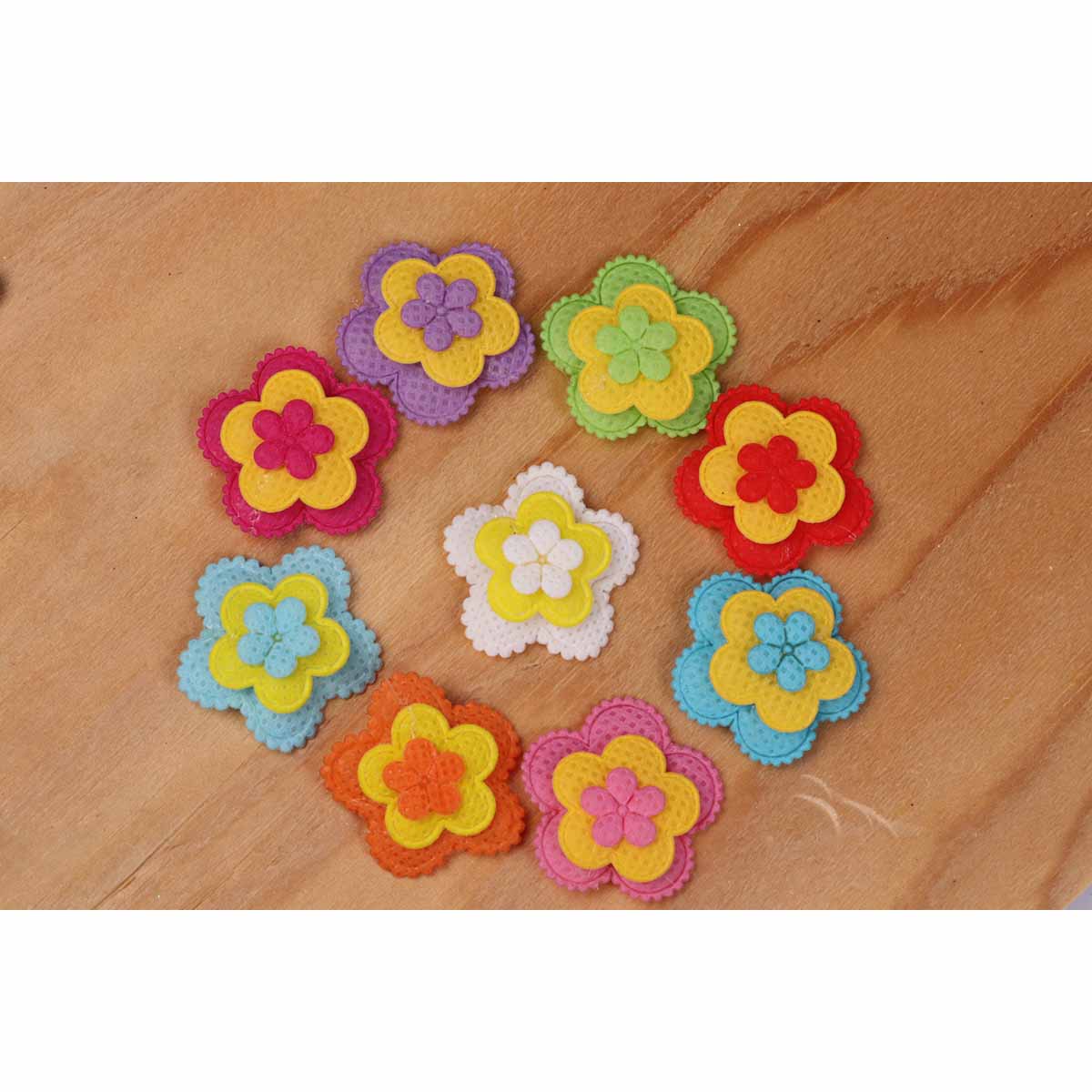 90 Padded Flower 1 1/4″-9 Colors