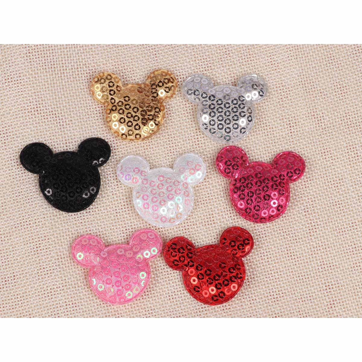 70 Padded Mouse Head w/Sequin 1.5″-7 Colors