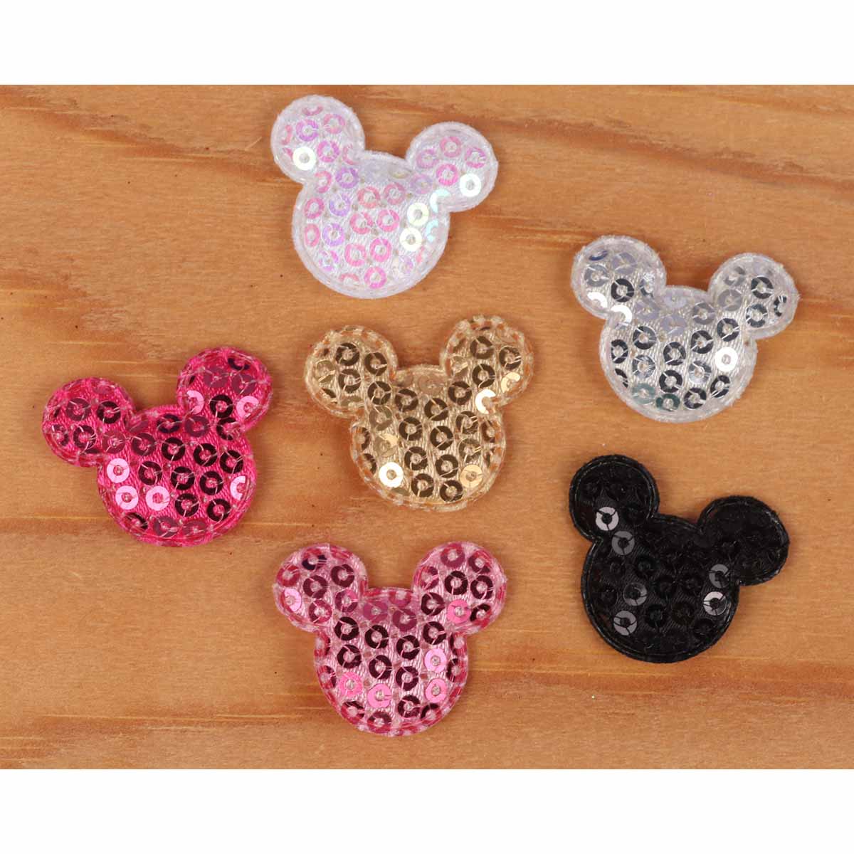 60 Padded Mouse Head w/Sequin 1 1/8″-6 Colors