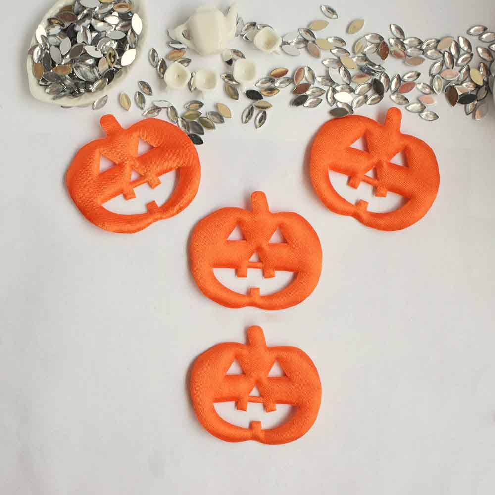 100 Satin Pumpkin Halloween 2″-Orange