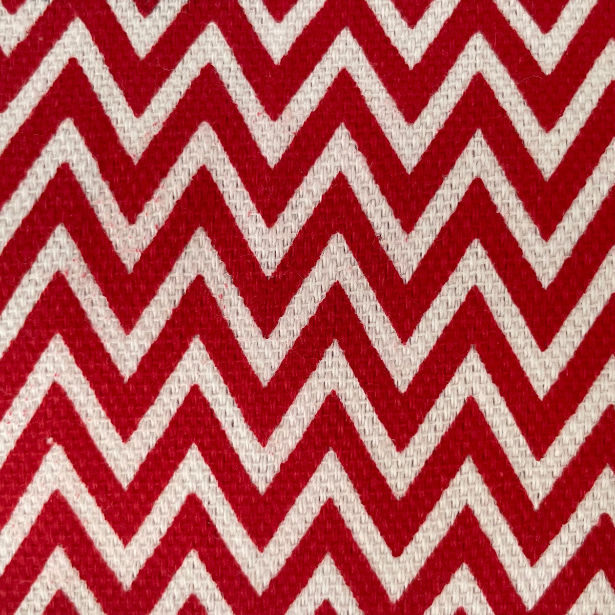 Chevron Canvas Fabric-Red