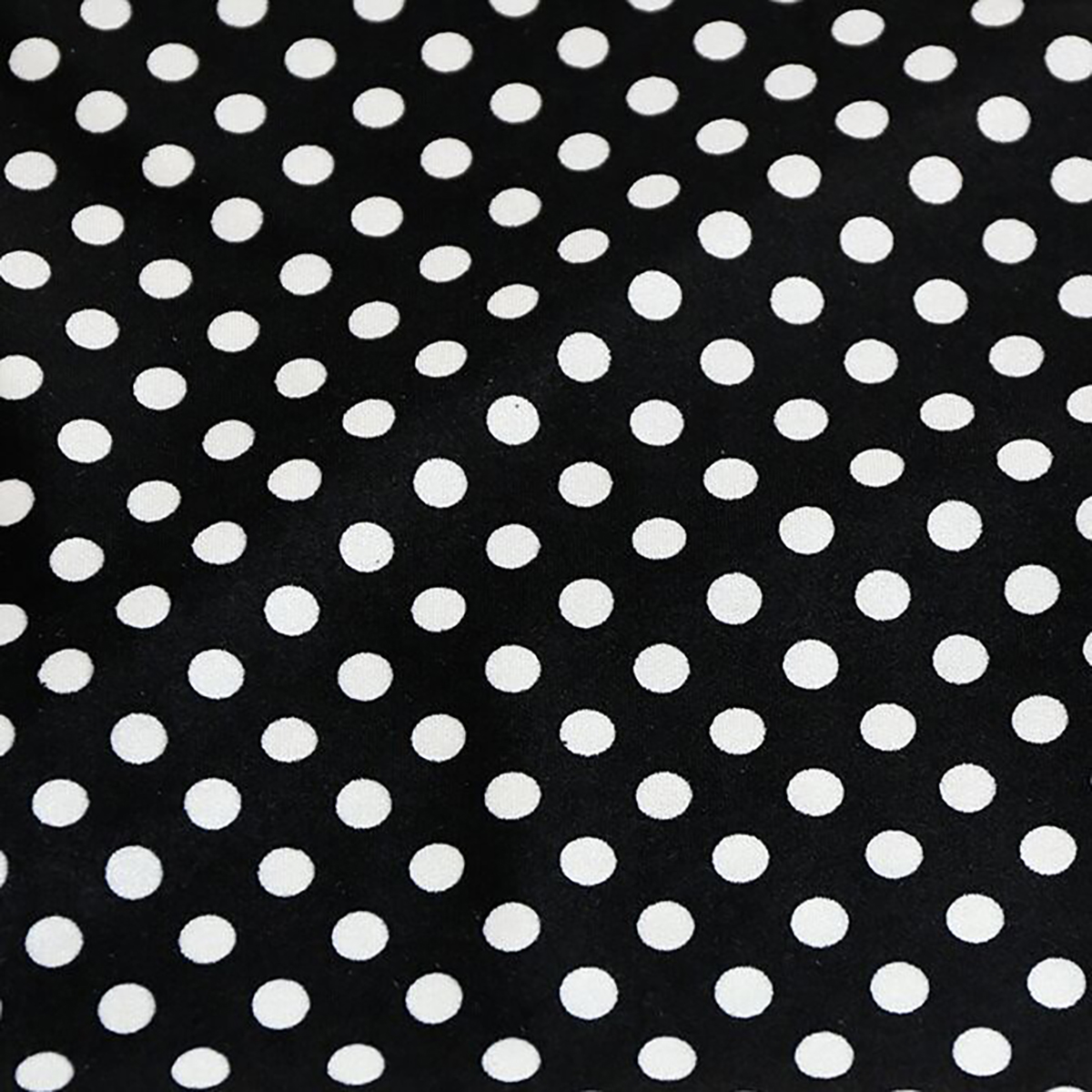 Polka Dots Velvet Fabric-Black